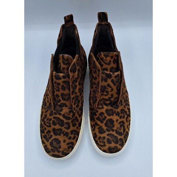 Miz Mooz New York Laurent High-Top Slip-On Sneakers Brown & Black Cheeta 36 - Picture 5 of 15